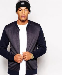 Mens Bomber In Jersey