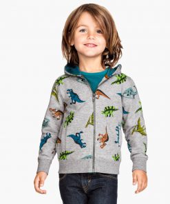 Patterned Hooded Jacket